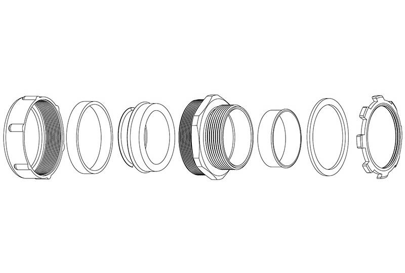 電線保護金屬軟管接頭 - EZ50 Series（EU）