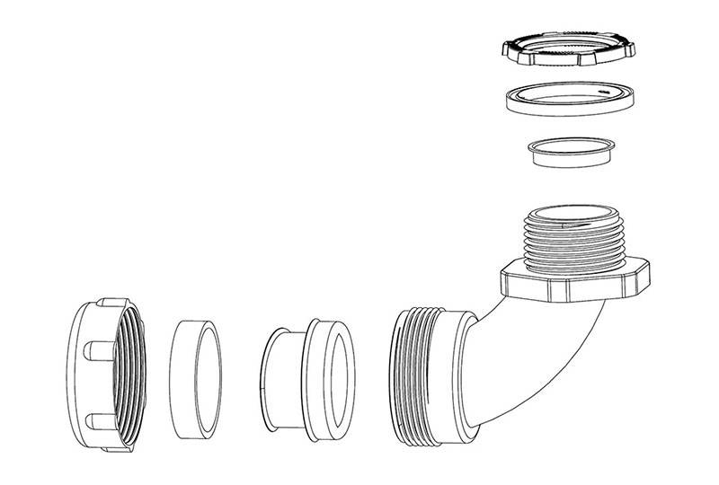 電線保護金屬軟管接頭 - EZ53 Series（EU）